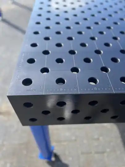 Lastafel | Opspantafel | Diagonaal raster | 2000x1000 - Afbeelding 2